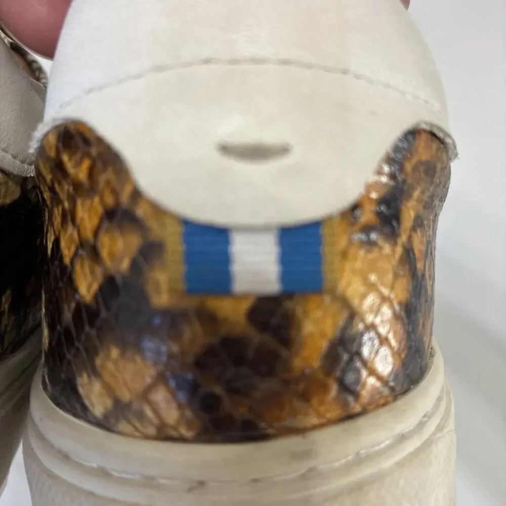 ARIAT Leather Snakeskin Sneakers Women’s 8 Western Shoes Two24 Python Rodeo RARE
